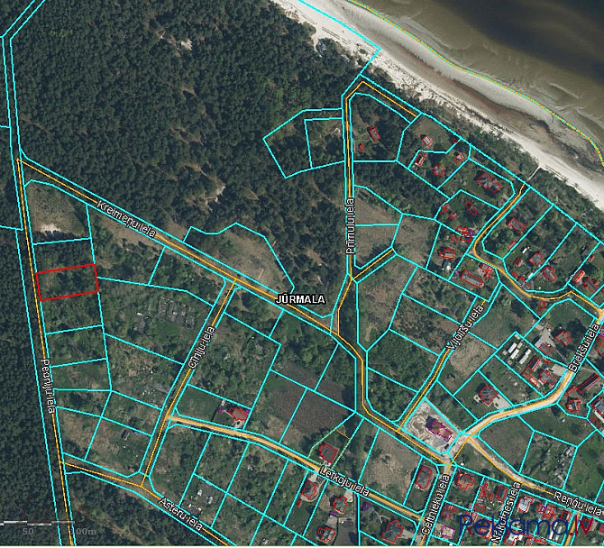 Tiek pārdots ekskluzīvs zemes gabals ļoti skaistā vietā jūras tuvumā savrupmājas būvniecībai.  Vieta Юрмала - изображение 3