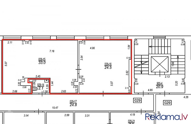 Piedāvājam nomāt kvalitatīvas biroja/tirdzniecības telpas 170 m2 platībā, kas atrodas ēkas 1. stāvā  Рига - изображение 1