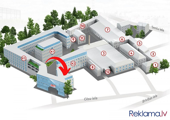 Nomai tiek piedāvātas apkurinātas noliktavas/ražošanas telpas ar lielu elektrības jaudu un uzstādītu Рига - изображение 2