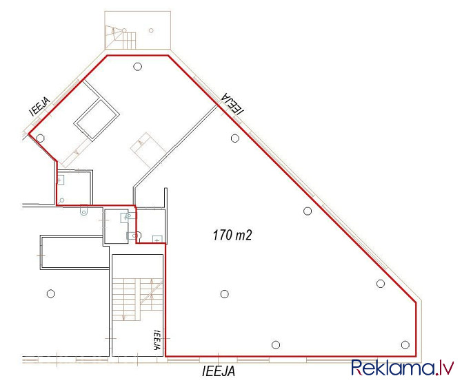 Iznomā tirdzniecības telpas divos stāvos . Pirmais stāvs 200 m2 , otrais stāvs 600 m2 plaša Rīga - foto 8