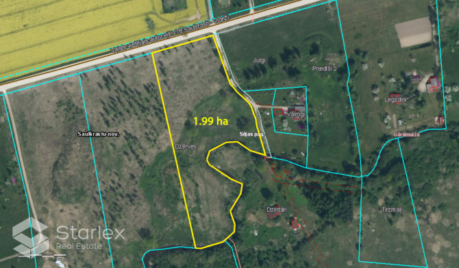 Pārdod 1.99 ha zemes gabalu Ķīšupes krastā, Sējas pagastā - 5 km attālumā no Saulkrastiem Saulkrasti - foto 15