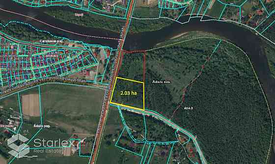 Pārdod 1/2 domājamo daļu jeb 2.03 ha no zemes gabala ar kopējo platību 4.06 ha Ādažos blakus autoceļ Ādažu novads