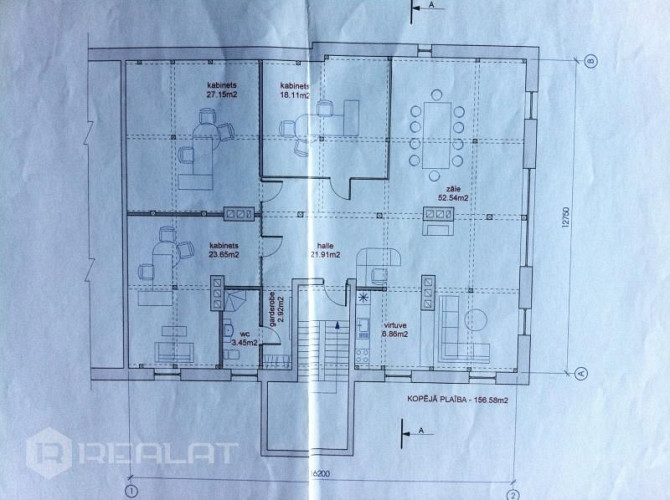 Iznomā biroja telpas , sadalītas divos stāvos   +  1. stāvs 110 m2. gaišas , plašas telpas   +  Pusp Рига - изображение 13