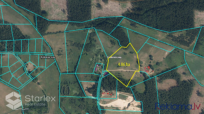 Pārdod 4.86 ha zemes gabalu Baldones pagastā, 6 km attālumā no Baldones. Pašvaldības Ķekavas pagasts - foto 3