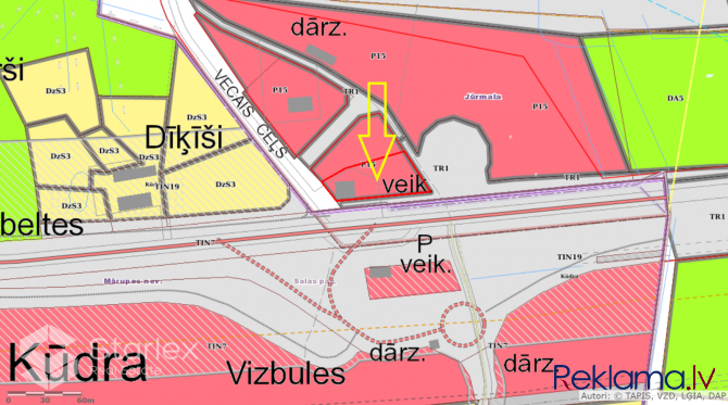 Pārdod zemes gabalu ar renovējamu ķieģeļu mūra veikala ēku Kūdrā, Jūrmalā, kas izvietots pirmajā līn Юрмала - изображение 15