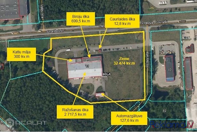 Iznomā apkurināmas noliktavas telpas 4082 m2. platībā + Griestu augstums 6 - 11 m. + Grīdas slodze 5 Рига - изображение 3