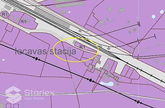 Pārdod 2 zemes gabalus ar kopējo platību 5790 m2 Iecavas dzelzceļa stacijas teritorijā. Viens no zem Бауска и Бауский край