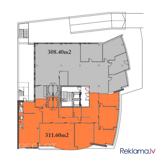 Iznomā plašas un gaišas biroja telpas Brīvības ielā.  Ielas māja, pazemes autostavvieta, ir lifts, l Рига - изображение 3