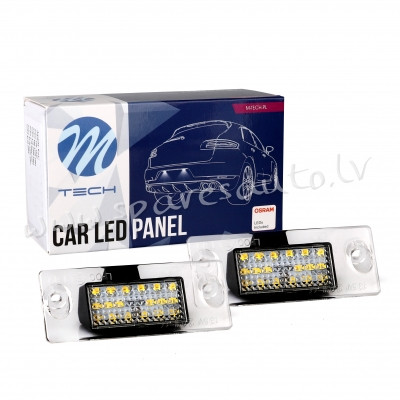CLP102 - LED license plate light AUDI A4-2 18SMD - Numura Apgaismojums Led - UNSORTED LICENSE PLATE  Рига - изображение 1