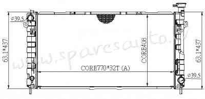 RA60990Q - 'OEM: 4677692AA' 3.3L, 3.8L, AT, MT, EDA\\\Cooling - Radiators - DODGE CARAVAN (2005-2007 Рига