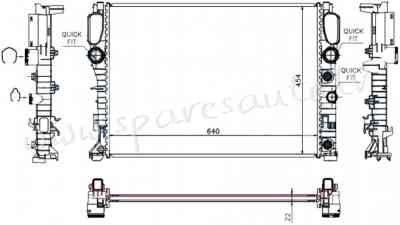 RA62792Q - 'OEM: 2115000102' AT, EDA\\\Cooling - Radiators - MERCEDES E-KL W211 (2002-2006) Рига