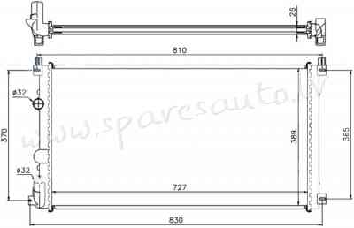 RA63824Q - 'OEM: 7701057117' MT - Radiators - RENAULT MASTER (2004-2006) Рига