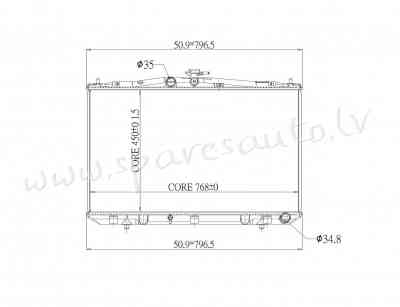 RA646833Q - 'OEM: 1604131630' 450H, AT, w/o oil cooler - Radiators - LEXUS RX350/450H (2012-2015) Рига