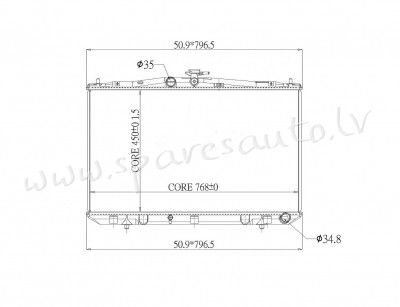 RA646833Q - 'OEM: 1604131630' 450H, AT, w/o oil cooler - Radiators - LEXUS RX350/450H (2012-2015) Рига - изображение 1