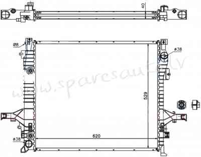 RA65613Q - 'OEM: 36000464' MT/AT, EDA\\\Cooling - Radiators - VOLVO XC90 (2002-2015) Рига