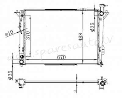 RA67514 - 'OEM: 25310-2S550' 2.0L, 2.4L, AT, EDA\\\Cooling - Radiators - KIA SPORTAGE  SL (2010-2015 Рига