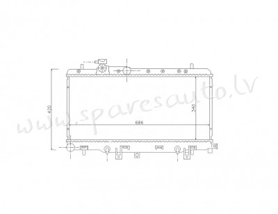 RA67711 - 'OEM: 45111AE000' RKSD1/2/3/4/5, AT, EDA\\\Cooling - Radiators - SUBARU OUTBACK (2000-2004 Рига - изображение 1