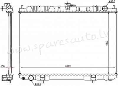 RA68703Q - 'OEM: 214108H800' 2.2DCI - Radiators - NISSAN X-TRAIL  T30 (2001-2003) Рига