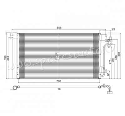 RC94604 - 'OEM: 7H0820411B' EDA\\\Cooling - Kondicioniera Radiators - VW TRANSPORTER T5 (2004-2009) Рига