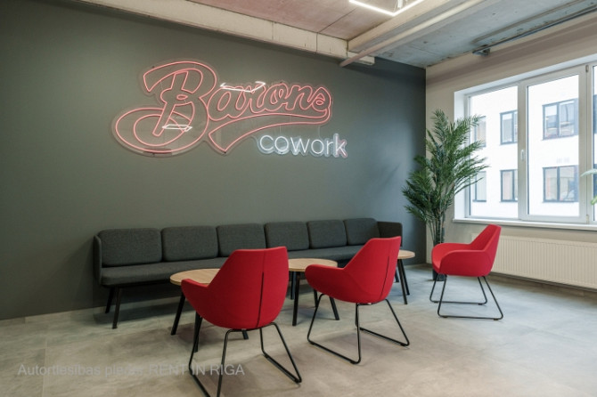 Iznomā Co-Working kabinetu modernā un ērtā biznesa centrā!  Nomas maksa:  + 526 EUR + pvn; + Rīga - foto 1