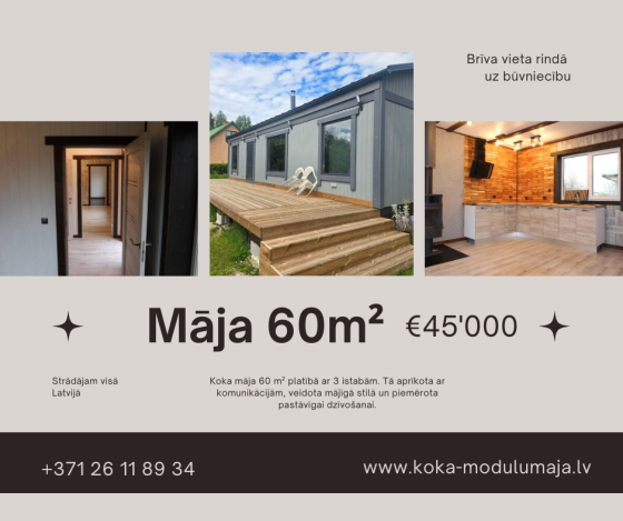 Māja 60M2 Ķekava