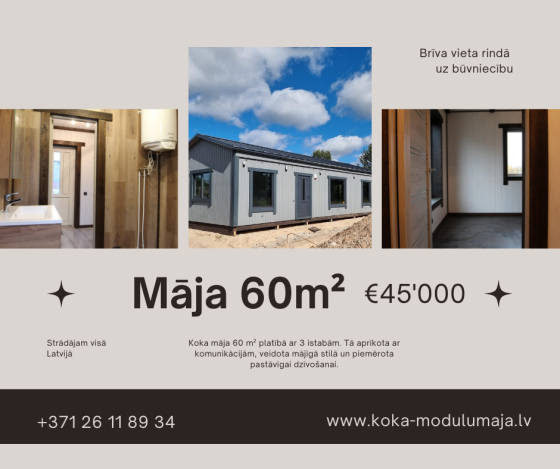 Māja 60M2 Ķekava