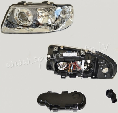 ZAD1127L - 'OEM: 8L0941003AF' TYC, without motor for headlamp levelling, mechanical, H1/H7, ECE L -  Rīga - foto 1