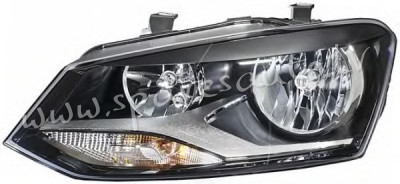 ZVW111085R - 'OEM: 6R1941008F' TYC, without motor for headlamp levelling, H7/H7, PY21W, W5W, E1, wit Рига - изображение 1