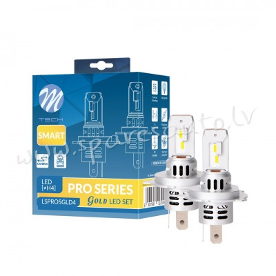 LSPROSGLD4 - H4 LED SET M-TECH PRO SMART GOLD SERIES H4 - Spuldzite Led - UNSORTED LED SET Rīga - foto 1