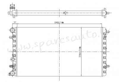 RA65228 - 'OEM: 1C0121253A' MT/AT, RKPRC804 - Radiators - VW NEW BEETLE  1C/9C/1Y (1998-2005) Rīga