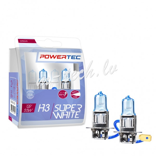 PTZSW3-DUO - Powertec SuperWhite H3 12V DUO Rīga - foto 1