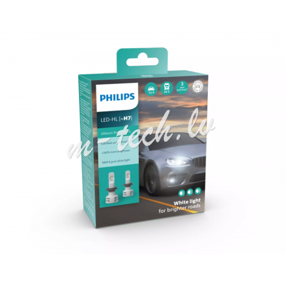 PH 11972U51X2 - Philips Ultinon Pro5100 HL LED H7 11972 U5100 12/24V X2 Рига