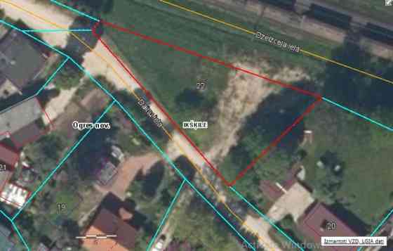 For sale  a bulding plot in the center of Ikšķile, in the historical private house district - Dainu  Огре и Огрский край