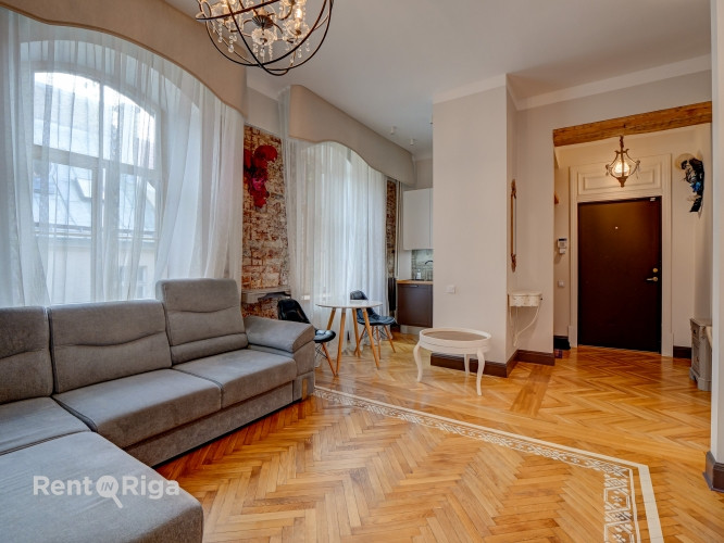 Izīrē skaistu, modernu un pilnībā mēbelētu dzīvokli Rīgas Vecpilsētas sirdī.  Dzīvoklis Rīga - foto 12