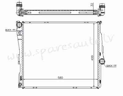 RA60803A - 'OEM: 17113400013' RKPRC812, EDA Cooling - Radiators - BMW X3  E83 (2004-2010) Rīga