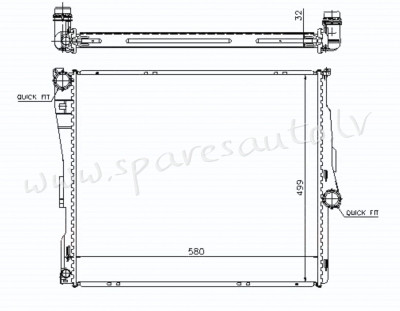 RA60803A - 'OEM: 17113400013' RKPRC812, EDA Cooling - Radiators - BMW X3  E83 (2004-2010) Rīga - foto 1