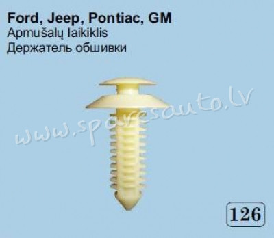 126 - Ford, Jeep, Pontiac, GM Ø 6,5 - Plastmasas Turētāji - UNSORTED PLASTMASAS TURĒTĀJS Рига - изображение 1