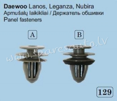 129B - Daewoo Ø 8,5 - Plastmasas Turētāji - UNSORTED PLASTMASAS TURĒTĀJS Рига - изображение 1