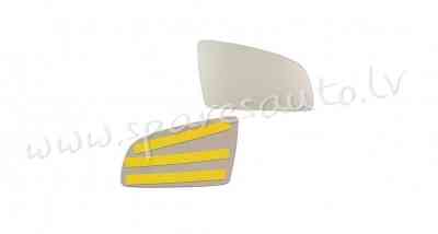 133455-E - only glass, Right, convex R - Spoguļa Stikls - AUDI A4  B6 (2000-2004) Рига