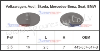 146 - VW, Audi, Skoda, Mercedes - Benz, Seat, BMW - Plastmasas Turētāji - UNSORTED PLASTMASAS TURĒTĀ Rīga - foto 1