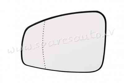 6012542M - 6471232; 963660005R heated, aspherical, chrome L - Spoguļa Stikls Ar Pamatni - RENAULT ME Rīga