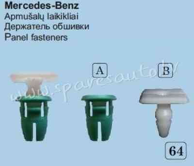 64 - Mercedes - Benz Ø 8,5, 64A+64B - Plastmasas Turētāji - UNSORTED PLASTMASAS TURĒTĀJS Rīga