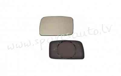 9534541M - 191857521AB; 867857521 flat, chrome, 87->91 L - Spoguļa Stikls Ar Pamatni - VW GOLF II (1 Rīga