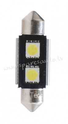 L305W - 1pc. L305W - LED L305W - C5W 36mm 2xSMD5050 Radiator CANBUS White - Gaismas Diožu - UNSORTED Рига