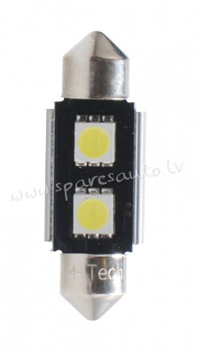 L305W - 1pc. L305W - LED L305W - C5W 36mm 2xSMD5050 Radiator CANBUS White - Gaismas Diožu - UNSORTED Rīga - foto 1