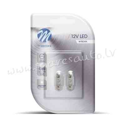 LB025W - Blister 2x LED L025W - C5W 31mm 2LED White - Gaismas Diožu - UNSORTED LED BULBS Рига