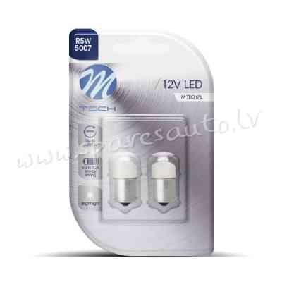 LB033W - Blister 2x LED L033W - BA15s 9LED 5mm White - Gaismas Diožu - UNSORTED MAZAS LED SPULDZES Рига