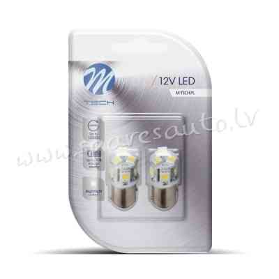 LB089W - Blister 2x LED L089 - BaY15d 8xSMD5050 White - Gaismas Diožu - UNSORTED LED BULBS Рига
