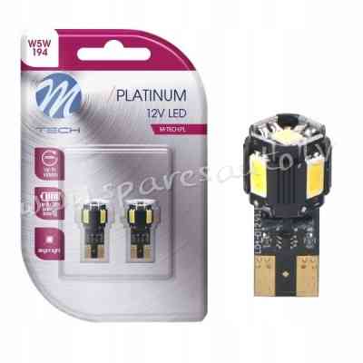 LB804WW - Blister 2x LED L804W - W5W 4xSMD5630 + 1xHP White - Gaismas Diožu - UNSORTED LED BULBS Рига