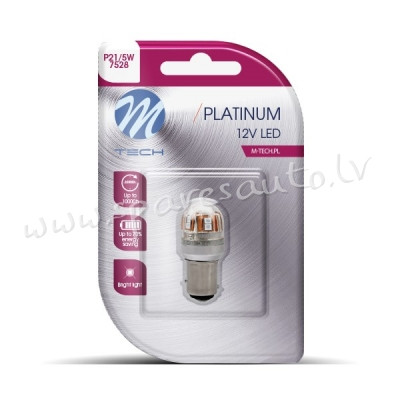LB827R-01B - Blister 1x Diode LED L827R - BAY15d 15x2835SMD CANBUS Red 12-24V - Gaismas Diožu - UNSO Рига - изображение 1